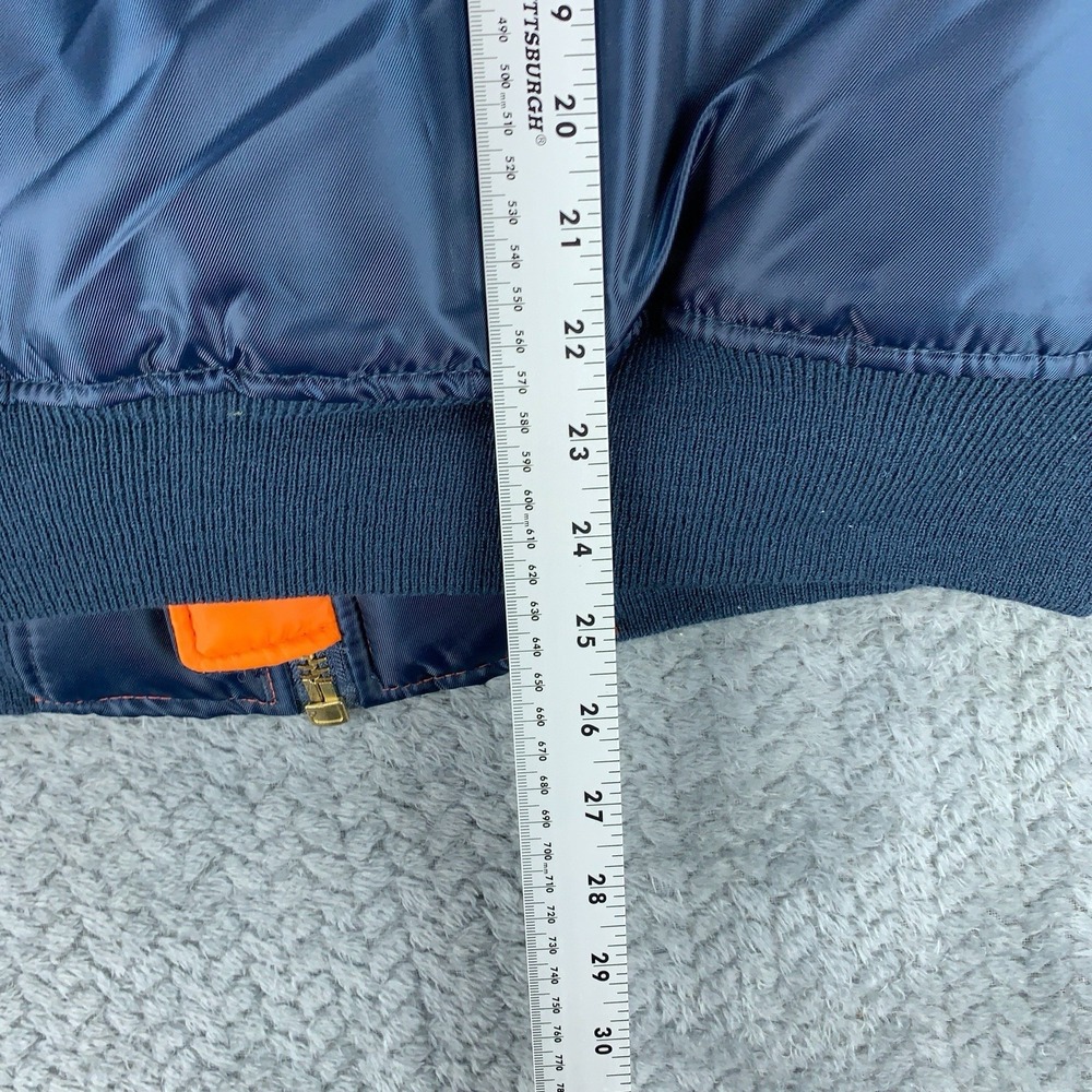 Rothco MA-1 Flight Jacket Mens Medium Ultra Force Blue Flag - Picture 11 of 13